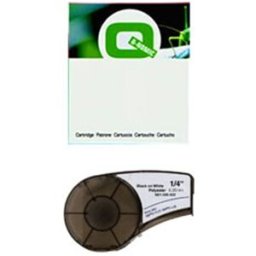 Q-Nomic M21-250-423 cinta poliéster negro sobre blanco 6,35 mm x 6,40 m