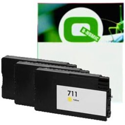Q-Nomic 711 (CZ136A) Pack 3 cartuchos de tinta amarillo