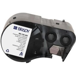 Brady M5-155-492 Freezerbondz etiquetas de poliéster negro sobre blanco 6,35 mm x 31,75 mm