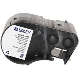 Brady M5-125-1-342 cinta de tubo termocontraíble negro sobre blanco 6,00 mm x 25,78 mm