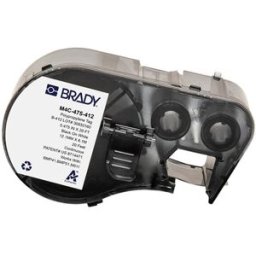 Brady M4C-475-412 etiquetas de polipropileno negro sobre blanco 12,07 mm x 6,1 m