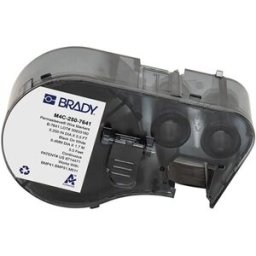 Brady M4C-250-7641 cinta termorretráctil negro sobre blanco 11,15 mm x 2,13 m