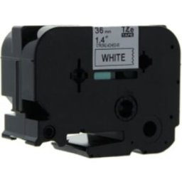 Q-Nomic TZe-S261 cinta súper adhesiva 36mm texto negro sobre blanco (8M)