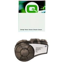 Q-Nomic M21-375-488 Cinta Poliéster Negro sobre blanco 9,53mm x 6,40M