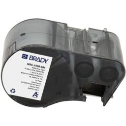 Brady M5C-1500-584 etiquetas de plástico negro sobre blanco 38,1 mm x 6,1 m