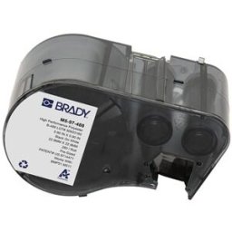 Brady M5-97-488 etiquetas de poliéster negro sobre blanco 22,86 mm x 22,86 mm