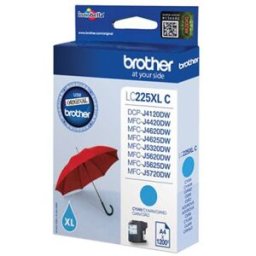 Brother LC-225C cartucho de tinta cian