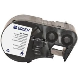 Brady M4-74-461 etiquetas de poliéster laminado negro sobre blanco 55,88 mm x 12,70 mm