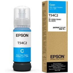 Epson T54C botella de tinta cian