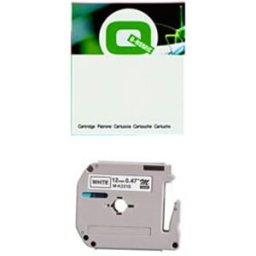 Q-Nomic M-K231SBZ Cinta No laminada Negro sobre blanco 12mmx4M