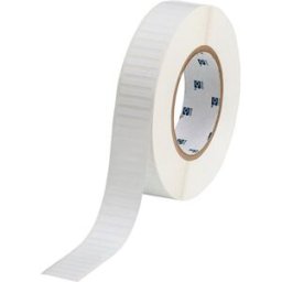 Brady THT-42-423-10 etiqueta de poliéster blanco brillante 25,40 x 4,75 mm