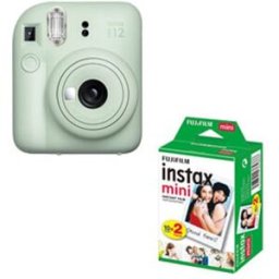 Fujifilm instax mini 12 Verde Pack cámara + Papel foto