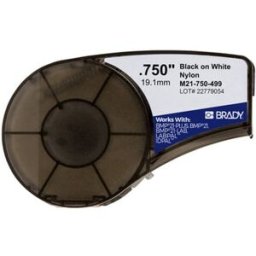 Brady M21-750-499 cinta nylon negro sobre blanco 19,1mm x 4,88m