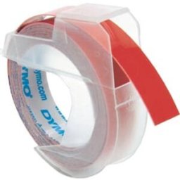 Dymo S0898150 cinta 3D blanco sobre rojo 9mm
