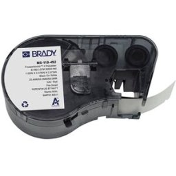 Brady M5-118-492 FreezerBondz etiquetas de poliéster negro sobre blanco 25,4 mm x 9,53