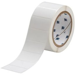 Brady THT-17-423-3 etiqueta poliéster blanco brillante 50,80 x 25,40 mm