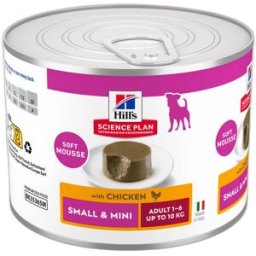 Hill's Science Plan Adult Small & Mini Mousse Pollo Perros Latas 12 x 200 gr