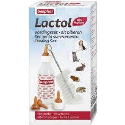 Beaphar Lactol Kit: Biberón + 6 Tetinas + Limpiador