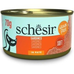 Schesir Grill Adult Sardinas en Paté Lata para Gatos 70 gr