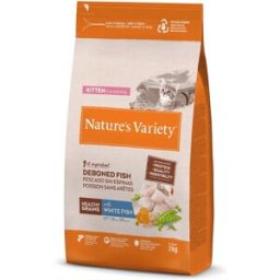 Nature`s Variety Healthy Grain Kitten Pescado Blanco 300 gr