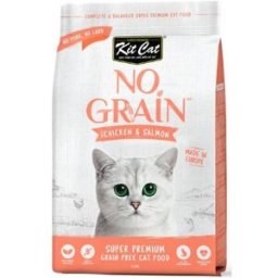Kit Cat No Grain Pollo y Salmón Pienso para Gatos 1 Kg