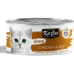 Kit Cat Gato Pollo y Ternera en Salsa Latas 70 gr