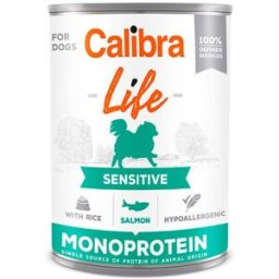 Calibra Life Sensitive Salmón y Arroz Monoprotein Lata para Perros 6 x 400 gr