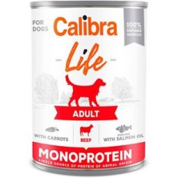 Calibra Life Adult Ternera con Zanahorias Monoprotein Lata para Perros 400 gr