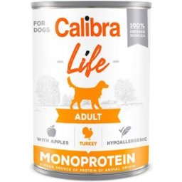 Calibra Life Adult Pavo con Manzanas Monoprotein Lata para Perros 400 gr