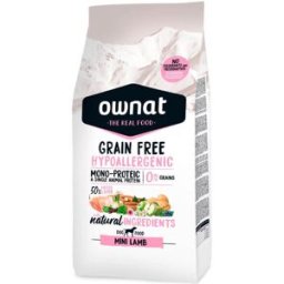 Ownat Grain Free Hypoallergenic Mini Lamb para Perros 1 Kg