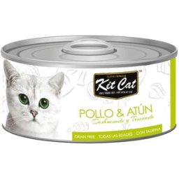 Kit Cat Gato Pollo y Atún en Gelatina Latas 80 gr