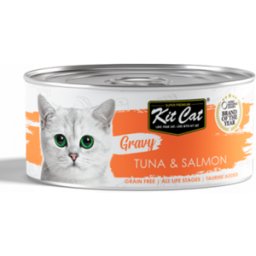 Kit Cat Gato Atún y Salmón en Salsa Latas 70 gr