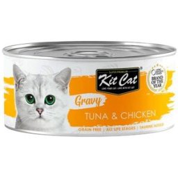 Kit Cat Gato Atún y Pollo en Salsa Latas 12 x 70 gr