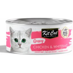 Kit Cat Gato Pollo y Chanquetes en Salsa Latas 12 x 70 gr