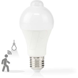 NEDIS N LBPE27A602 - Lámpara LED E27, 8,5 W, 806 lm, 3000 K.
