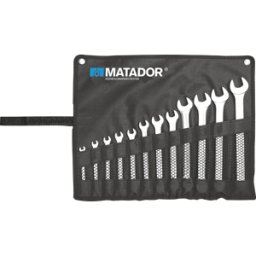 MATADOR MAT 0185 9100 - Juego de llaves combinadas, SW 6-19, 10 piezas, DIN 3113 a