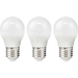NEDIS N LBE27G452P3 - Lámpara LED E27, 4,9 W, 470 lm, 2700 K.