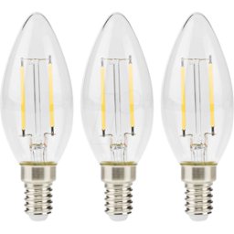 NEDIS N LBFE14C351P3 - Lámpara de filamento LED E14, 2 W, 250 lm, 2700 K.