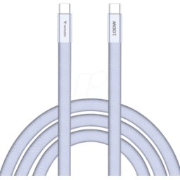 VERBATIM 30278 - Cable de sincronización y carga, USB-C, 100 W, 1,2 m, púrpura