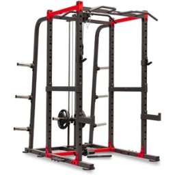 Pulley Cage BH Fitness: jaula multiejercicio con polea integrada, barra de dominadas y topes de seguridad