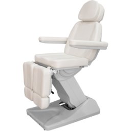 Sillón de Podología Eléctrico SOLSTICE: Equipado con 3 motores y luz LED en la base. Tecnología avanzada, diseño ergonómico y máxima estabilidad