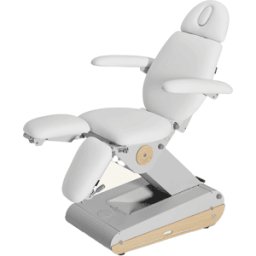 Sillón Podología Swop P3 Up: Tres motores que regulan altura, posición Trendelenburg y perneras ajustables