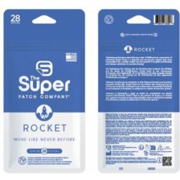 ROCKET Super Patch - Paquete de 28 parches: Estimulación vibrotáctil que puede aumentar el rendimiento y mejorar la satisfacción en el bienestar general
