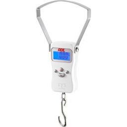 Báscula electrónica de bebé con gancho grande: Gran empuñadura, dispositivo de acero y capacidad máxima 20Kg