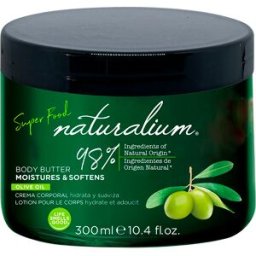 Crema Corporal Oliva Naturalium Superfood. Olive Oil Body Butter (300ml): Crema natural con agentes hidratantes y suavizantes
