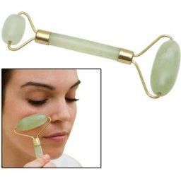 Rodillo de Jade para Masaje Facial: Ideal para masaje facial, efecto antiarrugas, tensor y antiestrés