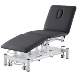 Camilla Eléctrica Brom Coinfycare: Tres Cuerpos, Con Altura Ajustable, Respaldo Regulable y Diseño Ergonómico para Estética y Fisioterapia