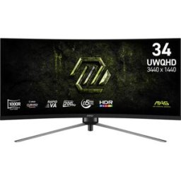 MSI Monitor 34" MAG 345CQR E20 VA UWQHD 21:9 Curvo 200Hz FreeSync Premium HDR (1ms)