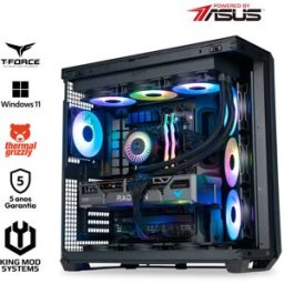 King Mod Systems Ordenador King Mod Gamer-PC Powered by ASUS Ryzen 7 9800X3D 32GB DDR5 1TB RX 9070 XT WiFi W11