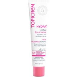 Topicrem HYDRA+ crema hidratante iluminadora rica 40 ml